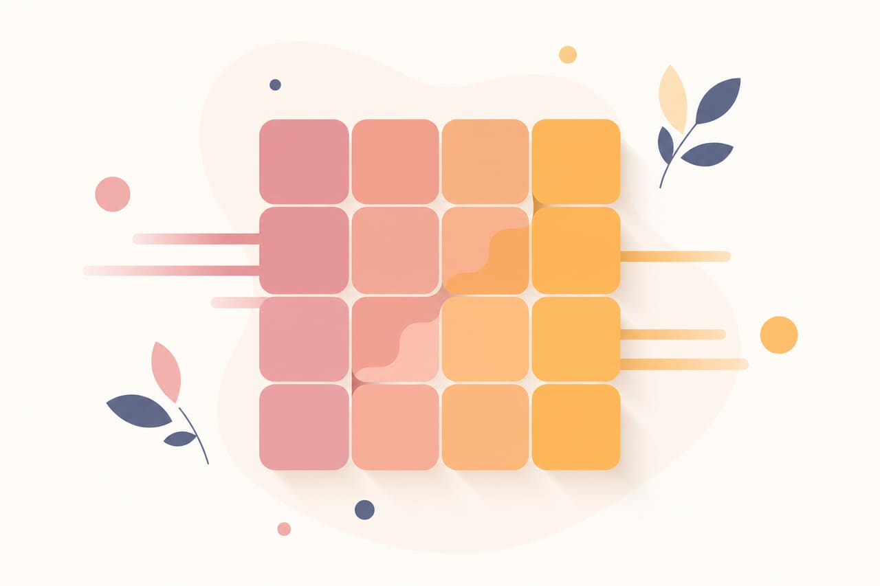 2048 – Illustration des Spielbretts