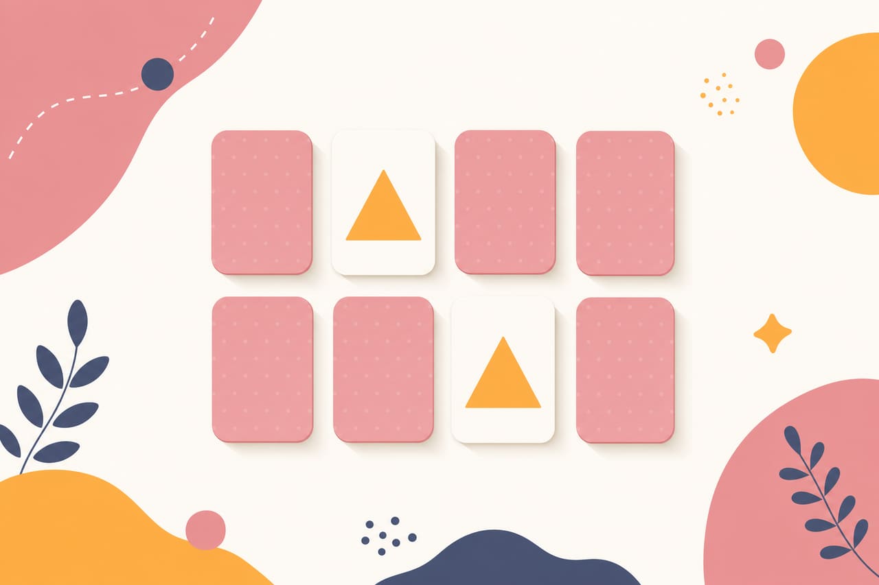 Memory – Illustration des Spielbretts
